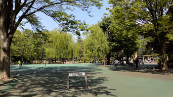 Rest area in Toyama Park, Takadanobaba Station, Part 3