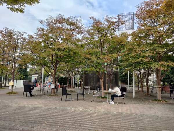 Photo of Suidobashi Station | Tokyo Dome City Meets Port Garden Cafe Front | Rest Spot 1