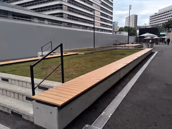 미쓰코시마에역 TOKYO TORCH Park의 휴식 장소 그 3