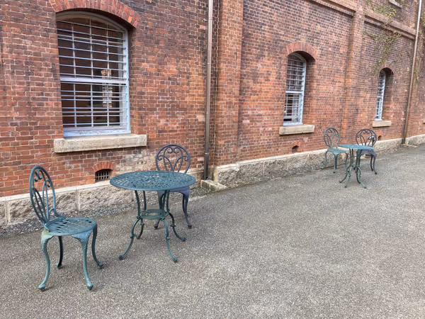 Photo of East Maizuru Station | Maizuru Red Brick Park, Between Buildings 2 and 3 | Rest Spot 2