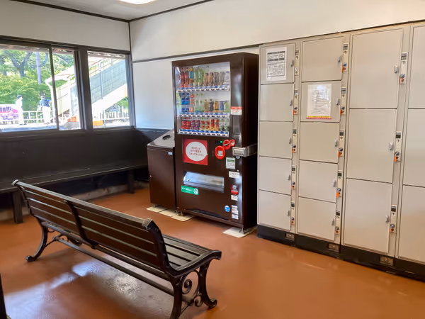 Photo of Takeda Station | Waiting area next to the ticket gate | Rest Spot 1