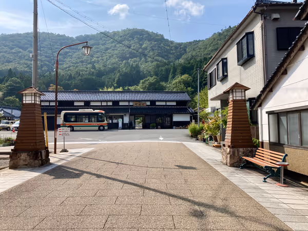 Photo of Takeda Station | Station | Front Wooden Lantern Monument Near | Rest Spot 1