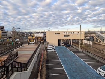 下館車站南口跨線橋的休息場所1