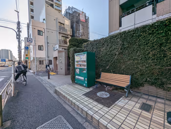 中延駅A1出口横の休憩場所その1