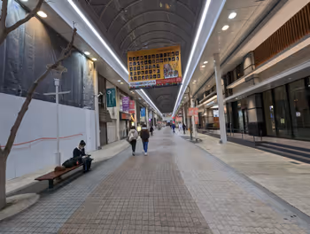 片原町駅片原町商店街の休憩場所その1