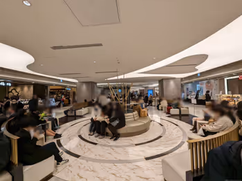 오카야마역 산스테 테라스의 휴식 장소 그 1