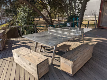 Rest area at Shiohama Terrace, Toyocho Station, Part 4