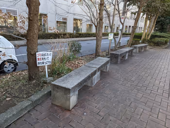Rest area 2 on the south promenade of Toyocho Station Toyo Library