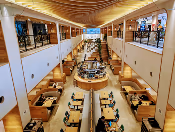 Rest area at Mori no Machi Grace Green Avenue near Okayama Station, part 4