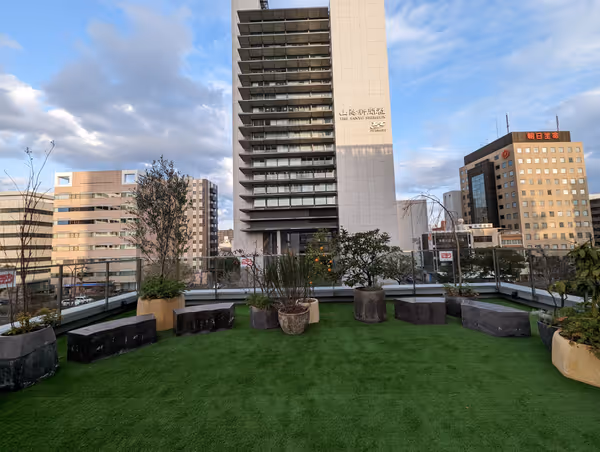 Photo of Okayama Station | Mori no Machi Grace - Morinomachi Plaza Rooftop | Rest Spot 3