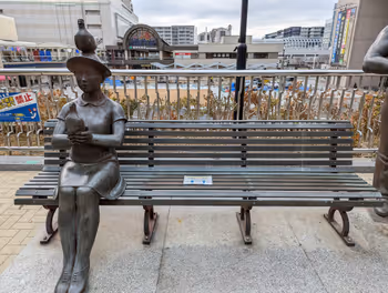 Rest area on the deck of Seishin-Chuo Station Plenty Plaza Part 2