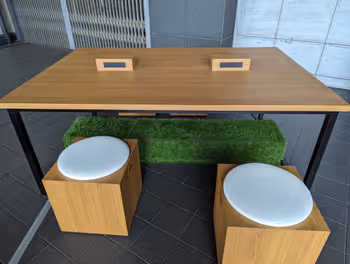 京都駅みんなの広場 うっどすくえあの休憩場所その7