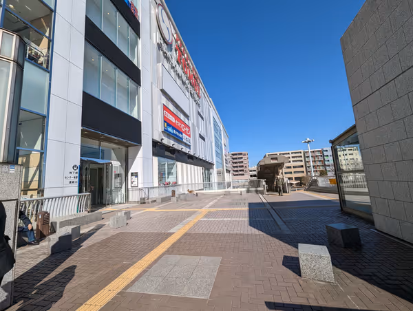 Photo of Center Minami Station | Center Minami Pedestrian Bridge, Rosen Store Front | Rest Spot 1