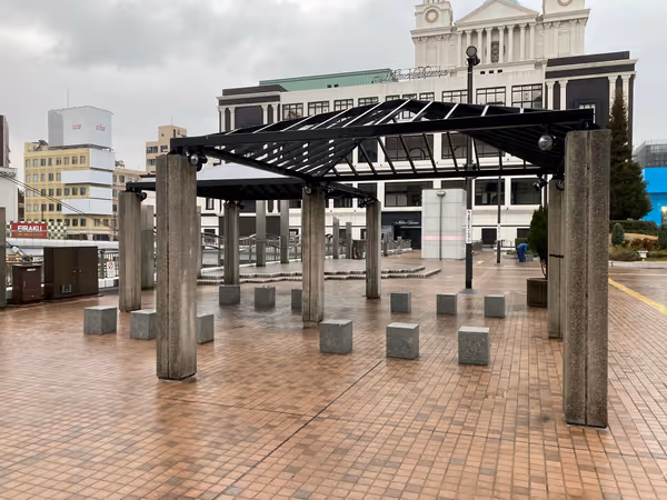 Photo of Shimonoseki Station | East Exit, 2nd Floor Station | Plaza (Station | Square) | Rest Spot 3