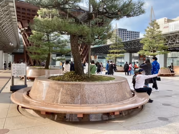 Photo of Hokutetsu Kanazawa Station | Six Black Pines Before the Drum Gate | Rest Spot 3