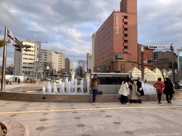 兼六園口側の噴水の写真2