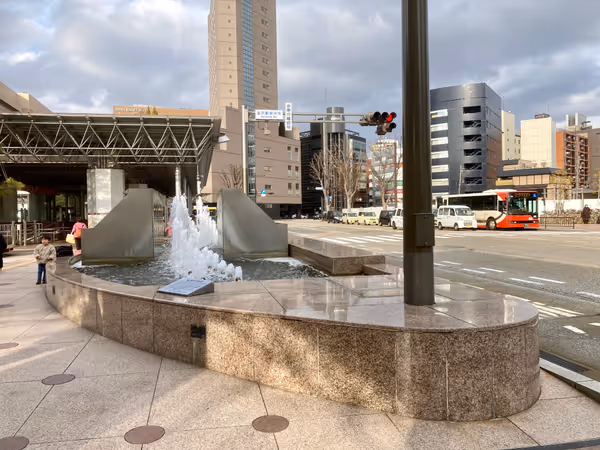 兼六園口側の噴水の写真1