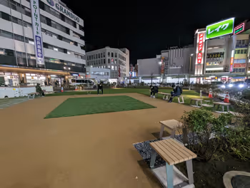 蒲田駅Green Square 東口駅前広場の休憩場所その4