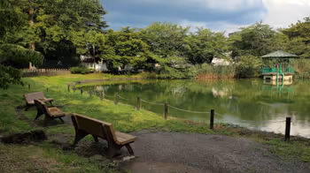 大宮公園駅舟遊池周辺の休憩場所その6