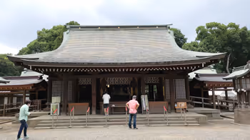 大宮公園駅日本庭園の休憩場所その1