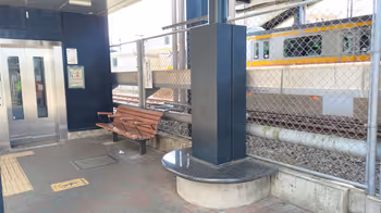 Rest area near the Yagawa Station north exit elevator, part 1