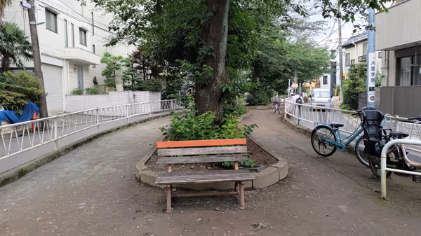 呑川緑道 八雲橋自転車置場周辺の写真2