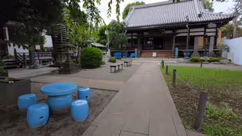 도리츠다이가쿠역 죠엔지 절의 휴식 장소 1