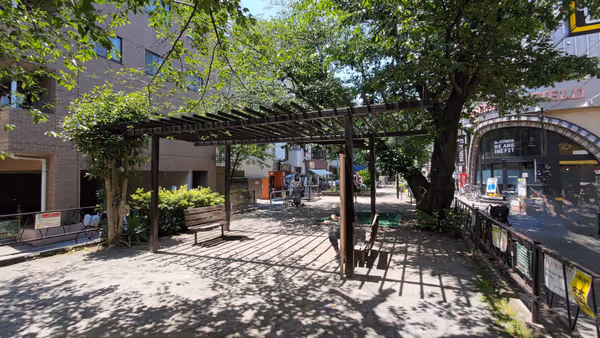 Photo of Tōritsu-Daigaku Station | Nomikawa Greenway: Green Walking Path Near the Station | Rest Spot 2