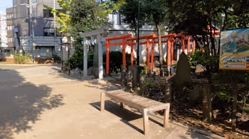 千駄谷站鳩森八幡神社的休息場所其4