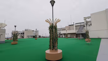 立川站グランデュオ屋頂的休憩場所其二