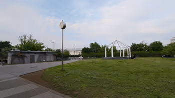 다카마쓰역 미도리마치 공원의 휴식 장소 그 1