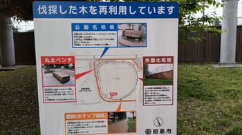 东中神站S&D昭岛体育场周边的休息场所之三