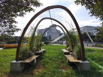 Resting place in Shin-Yokohama Station Shin-Yokohama Ekimae Park, Part 2