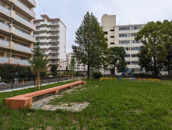 히가시요도가와역 히노데 공원 (시영 주택 측)의 휴식 장소 2