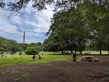 光が丘駅光が丘公園 芝生広場の休憩場所その3