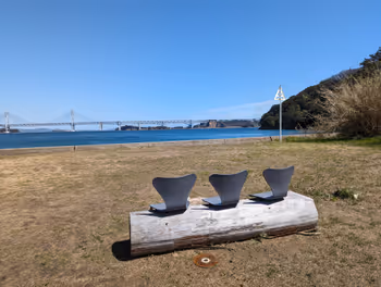 本島 新在家海岸の休憩場所その3