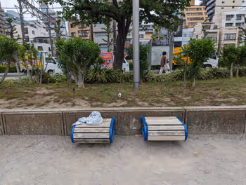 蒲田駅西蒲田公園の休憩場所その4