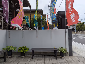 池上站鬼子母神堂旁的休憩场所,其二