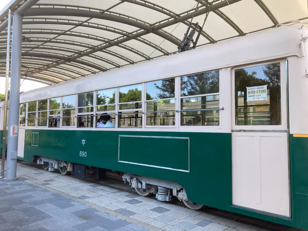 Photo of Umekōji Kyoto Nishi Station | Inside the tram at Umekōji Park Shiden Hiroba | Rest Spot 5