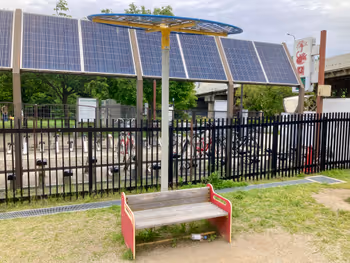 Photo of Umeda Kyoto Nishi Station | Umeda Park Omiya South Exit Bicycle Parking Near the park | Rest Spot 2