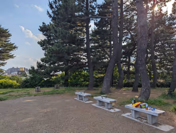 【鵜の木駅】鵜の木松山公園の休憩場所