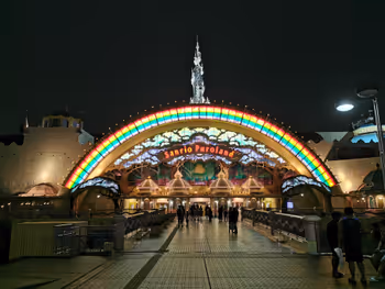 小田急多摩中心車站Hello Kitty街的休息場所其五