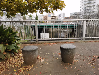 Rest area at Gakushūin-shita Station, Takadabashi Bridge and Takato Bridge, Part 6
