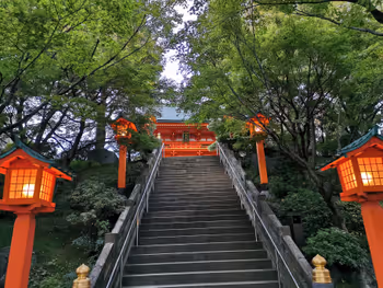 早稻田站穴八幡宮的休憩場所其五