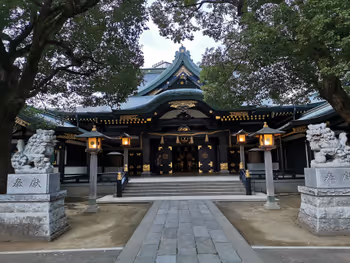 早稻田站穴八幡宮的休憩場所其七