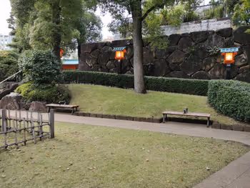 早稻田站穴八幡宮的休憩場所其八