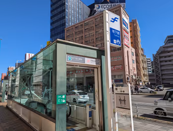 텐진 미나미역 엘가라 파사쥬 광장의 휴식 장소 그 1