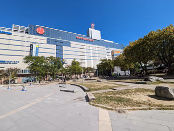 니시테츠 후쿠오카(텐진)역 케고 공원의 휴식 장소 1