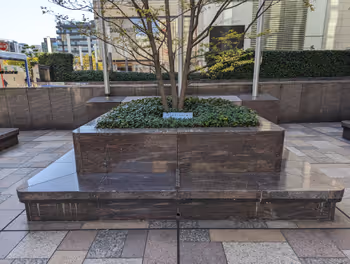 니시테츠 후쿠오카(텐진)역 이와타야 키라메키 광장의 휴식 장소 3