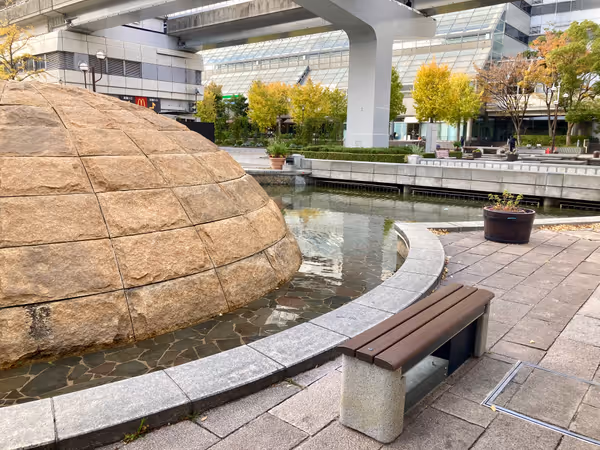 Photo of Island Center Station | Water features around the station | Rest Spot 1